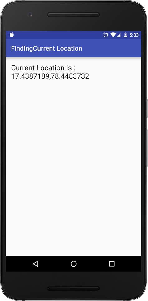 Ramsandroid Finding Current Location Example Using Android Studio With