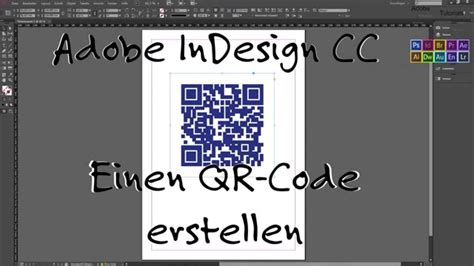 InDesign 1 Einen QR Code Erstellen German Deutsch YouTube