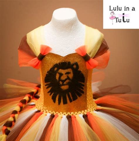 The Lion King Inspired Tutu Dress Simba Lion Lioness Costume With