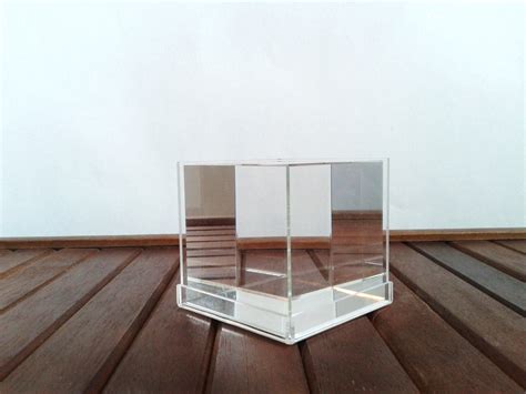 Sale Lucite Solid Clear Acrylic Cube Square Paperweight