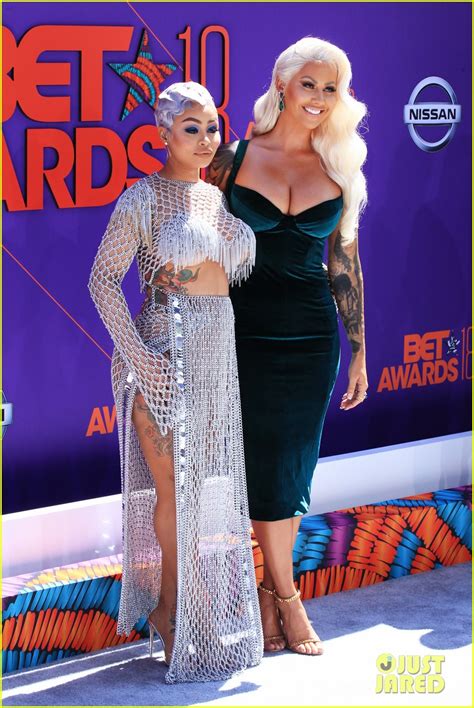 Blac Chyna And Amber Rose Pose Together On The Red Carpet At Bet Awards