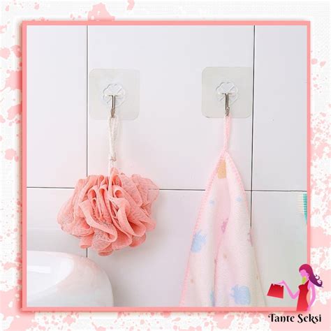 Jual Gantungan Hook Kail Barang Baju Serbaguna Hanger Tempel Dinding