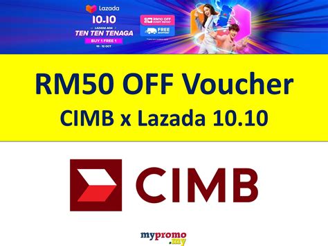 Lazada 10 10 X CIMB Bank Voucher Mypromo My