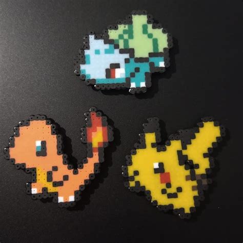 Chaveiros Ou M S Pixel Art Pokemon Perler Beads Shopee Brasil