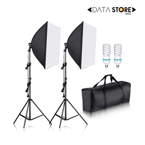 Kit de 3 Softbox para Iluminación Fotográfica y Vídeo DataStorePeru