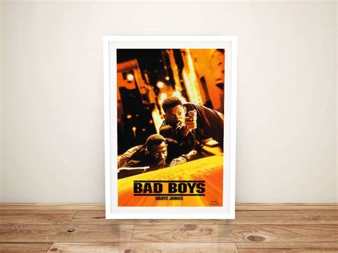 Buy Bad Boys Movie Poster Framed Print on Canvas Perth Australia