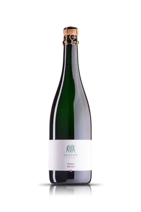 Sekt Riesling Brut Flascheng Rung Weingut Caspari Eggert