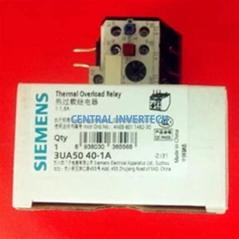 Jual New SIEMENS Thermal Overload Relay 3UA5040-1A 3UA50401A - Kota ...
