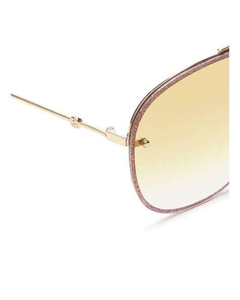 Gucci Gold Glitter Sunglasses Atelier Yuwaciaojp