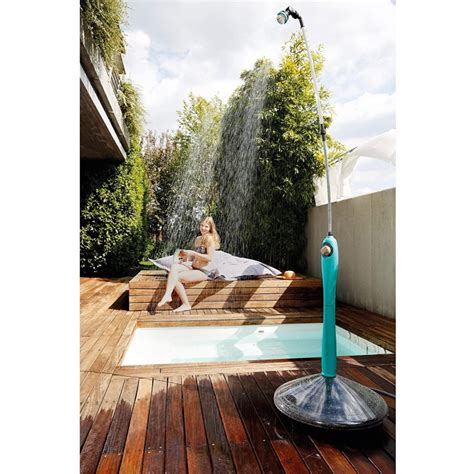 Doccia Solare Sunny Style Premium Doccia Da Giardino Piscina Azzurra