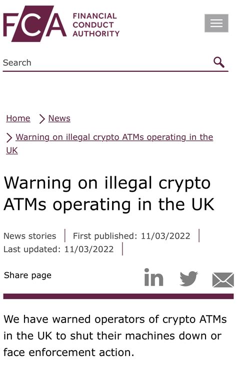 Keyur Rohit On Twitter 3 The FCA Warned All Crypto ATM Operators