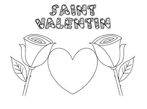 Coloriage Saint Valentin Imprimer Les Images F Vrier