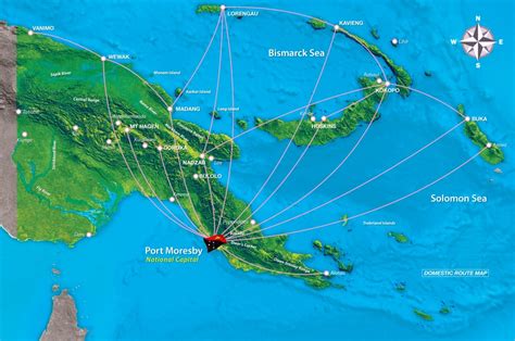 Air Niugini Papua New Guinea S National Airline Route Maps