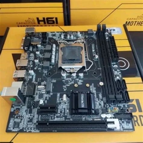 Jual MOTHERBOARD H61 EZPRO LGA 1155 USB 3 0 HDMI SLOT M2 NVME GARANSI