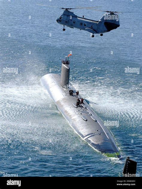 Us Navy Submarine Personnel Transfer Exercise Stock Photo Alamy