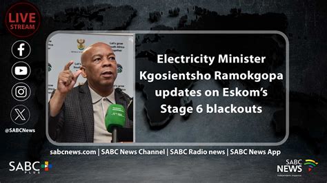 VIDEO Minister Ramokgopa Briefs Media On Stage 6 Load Shedding SABC