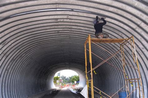 Foto Progres Pembangunan Tol Binjai Pangkalan Brandan Capai Persen