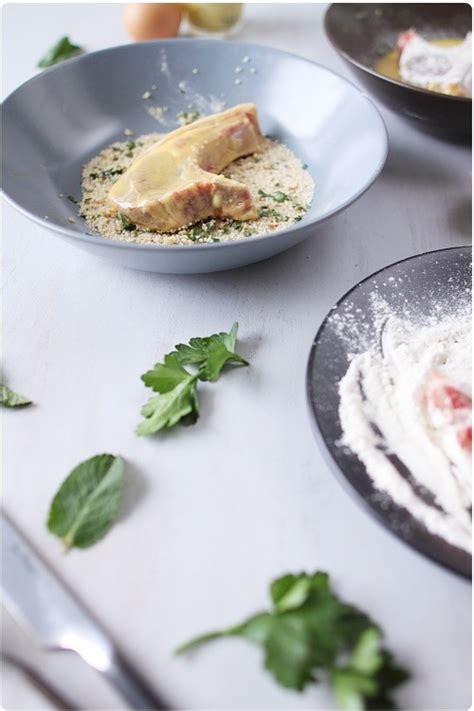 Côtes d agneau panées à la moutarde et aux herbes chefNini