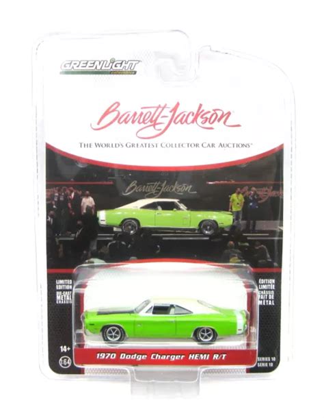 Greenlight Dodge Charger Hemi R T Barrett Jackson Serie Gr N