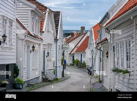 Gamle Stavanger Ein Historisches Viertel Der Altstadt Mit