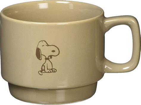 【楽天市場】スヌーピースタッキングマグbrownph 1501ブラウン約250mlpeanuts Stacking Mug