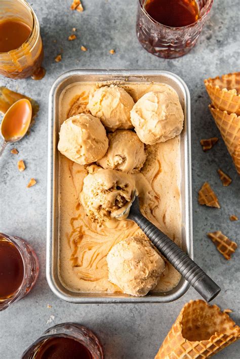 No Churn Bourbon Salted Caramel Ice Cream Artofit