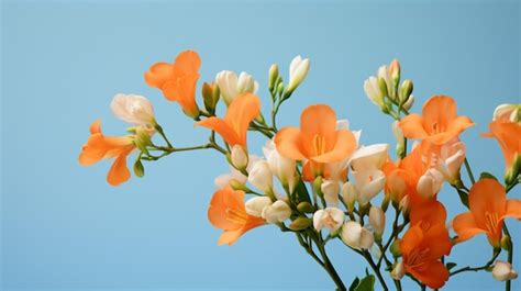 Premium Ai Image Freesia Floral Background