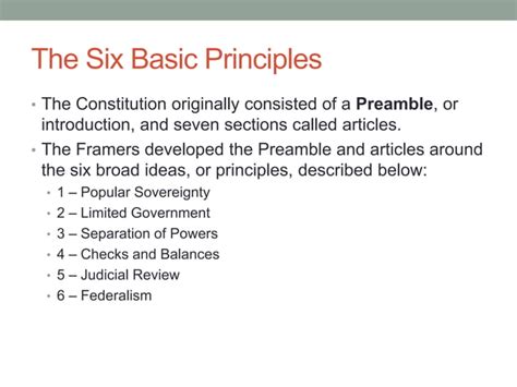 Chapter 3 The Constitution Ppt