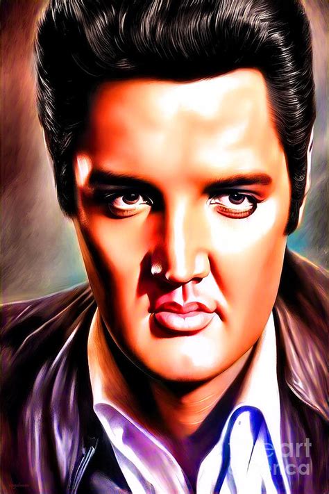 Elvis Presley The King Of Rock And Roll 20221108f Mixed Media By