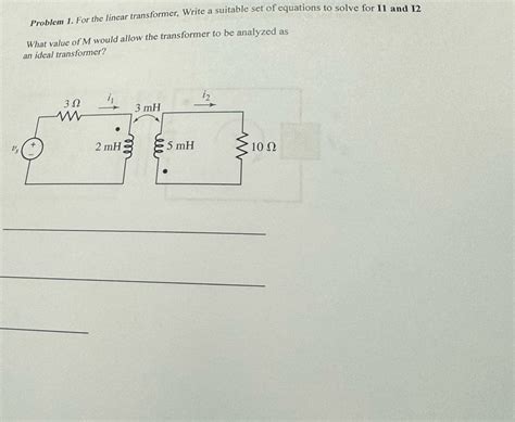 Answered Problem 1 For The Linear Transformer  Bartleby