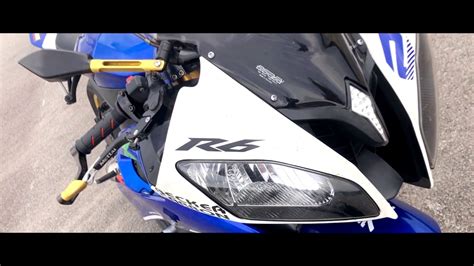 Yamaha R6 Akrapovic Shorty Exhaust Sound Test Youtube