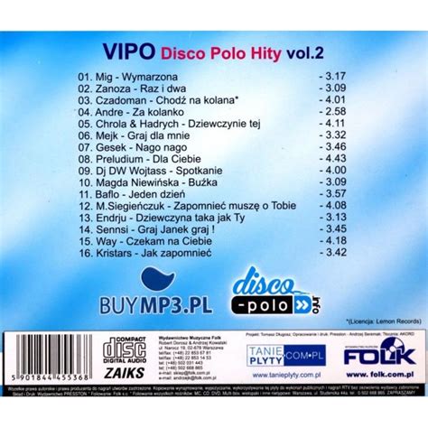 Vipo Disco Polo Hity Vol 2 CD EMAG Bg