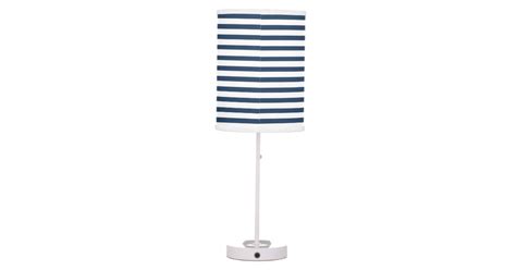 Navy Blue White Stripe Lamp Shade Zazzle