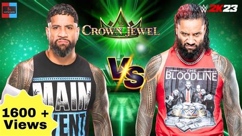 Jey Uso Vs Jimmy Uso Bloodline Story Wwe K Crown Jewel