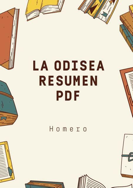 La Odisea Resumen Pdf Homero Alianza Literaria Udocz