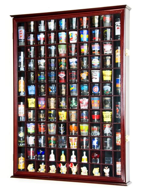 108 Shot Glass Shotglass Shooter Display Case Holder Cabinet Etsy Uk