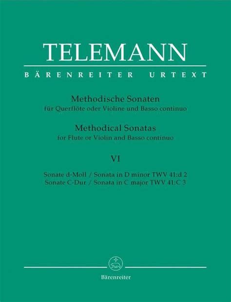 Methodische Sonaten D C Georg Philipp Telemann