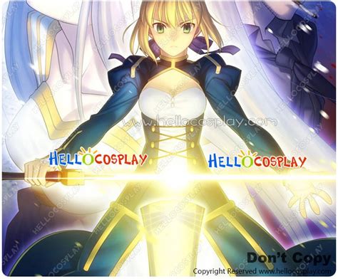 Fate Zero Saber Cosplay Costume Dress