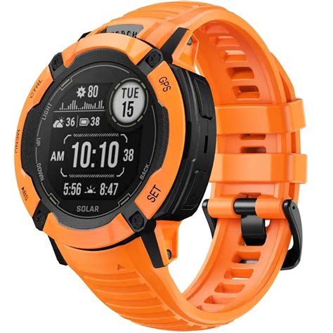 Garmin Instinct 2x Siliconen Bandje Oranje Smartwatchbanden Nl