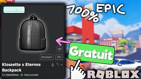 EVENT Comment Avoir Le Klossette X Eternos Backpack Dans Livetopia