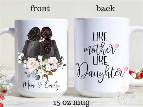 Mother And Daughter Coffee Mug Mothers Day T From Daughter Best