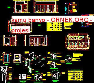 Proje Sitesi D Tuvalet Autocad Projesi