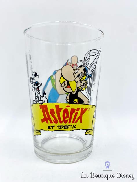 Verre Amora Astérix et Idéfix Décor 4 Obélix moutarde Vaisselle