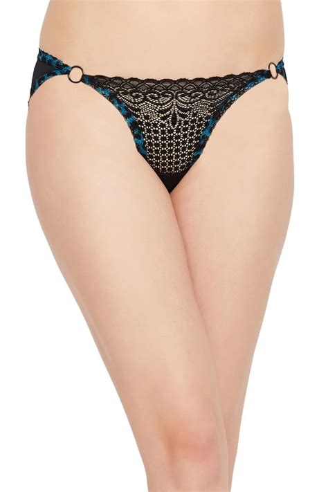 Buy Low Waist Bikini Panty In Black Lace Online India Best Prices COD Clovia PN3544A13