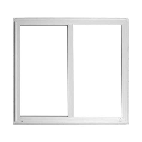 Ply Gem 23 5 In X 23 5 In 500 Series White Vinyl Left Hand Sliding Window With Hpsc Glass