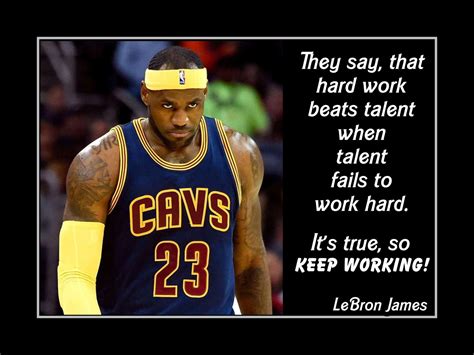 Lebron James Basketball Encouragement Poster Son