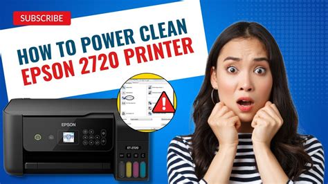 How To Power Clean Epson 2720 Printer Printer Tales Youtube