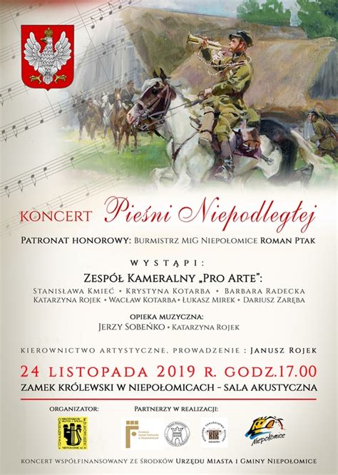 Zaproszenie na koncert Pieśni Niepodległej Panorama Powiatu Wielickiego