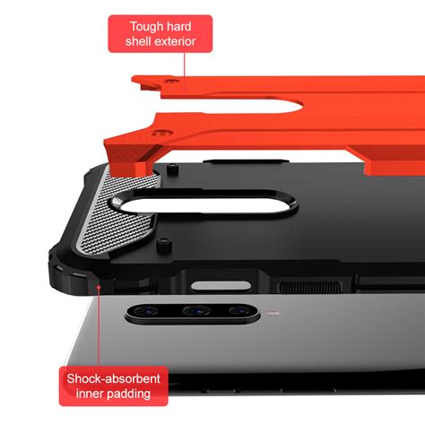 Military Defender Shockproof Case For Oneplus Red