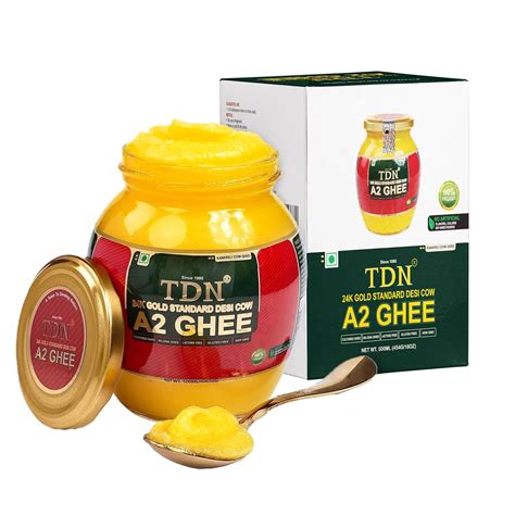 TDN Fresh A2 Cow Ghee 500ML Glass Bottle NDDB A2 Lab Certified A2